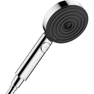 Imagen de hansgrohe Pulsify Select S ducha de mano ahorro agua 8,2 l/min (EcoSmart), alcachofa con 3 tipos chorro (versión Relaxation), cabezal (⌀ 105 mm), cromo, 24111000