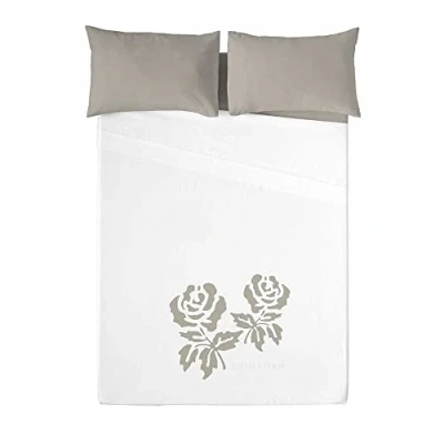 Imagen de DEVOTA &amp; LOMBA Juego de sábanas Roses Lino Cama 150