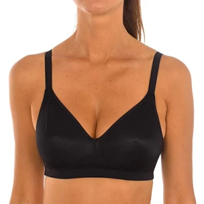 Imagen de Playtex Sjuetador sin aros Essential Support para Mujer x1, Negro, 75C