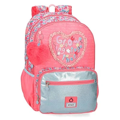 Imagen de Enso Together Growing Mochila Escolar Doble Compartimento Rosa 32x42x13 cms Poliéster 23,94L