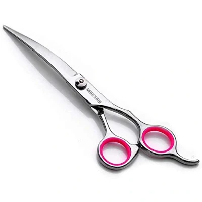 Imagen de AILOVA Tijeras para Mascotas,6 Pulgadas De Acero Inoxidable Cortar Pelo Perro Gato Mascota (Down Curved Scissors)