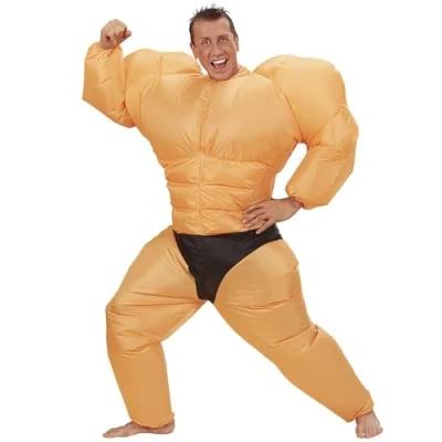 Imagen de &quot;BODYBUILDER&quot; (airblown inflatable costume) battery operated (4 x AA batteries not included) (One Size Fits Most Adult)
