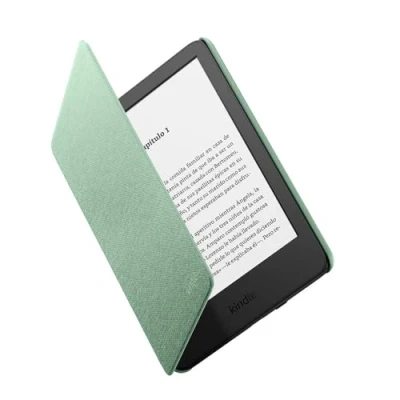 Imagen de Funda eBook Amazon Kindle Case, Para 16GB, Fina y ligera, Plegable, Tela, Verde laurel