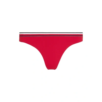 Imagen de Tommy Hilfiger Global Stripe Scheeky HIGH LEG Braguita de bikini, Mujer, Talla: XL, Primary red