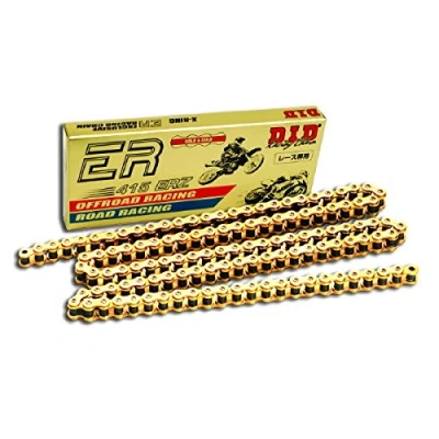 Imagen de DID Cadena 415ERZ (Oro y Oro) Longitud: 122 eslabones con unión clip (RJ)