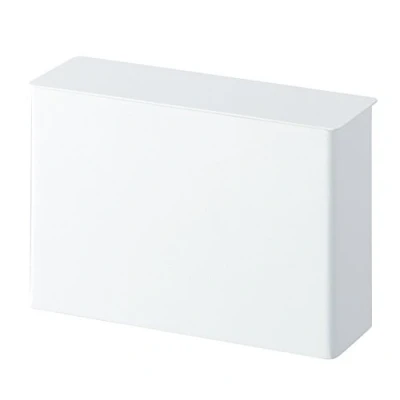 Imagen de YAMAZAKI 3817 P Contenedor de filtro café para el hogar y la cocina, acero, blanco/jardín opulento