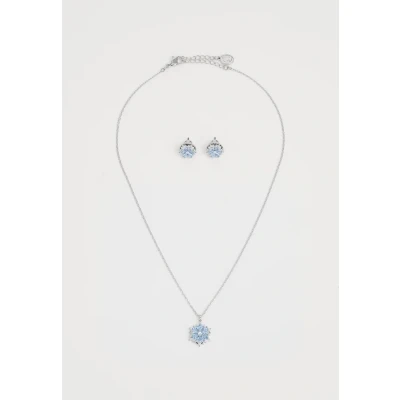 Imagen de Swarovski Conjunto Magic, Copo de nieve, Azul, Baño rodio