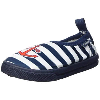 Imagen de Playshoes Zapatillas de Playa con protección UV Ancla, Zapatos Agua Unisex niños, Multicolore, 22/23 EU