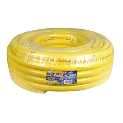 Imagen de Manguera Hozelock Tricoflex 1/2&quot;, 50 m, Hozelock, Amarillo Adecuado para Ganado Vacas Cerdos Porcino Avicultura Cabras Ganadería