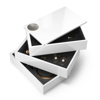 Imagen de Umbra Spindle Caja Joyero, Blanco