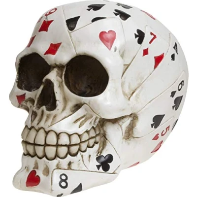 Imagen de Nemesis Now Dead Mans Figura Decorativa de Calavera (17 cm), Color Blanco