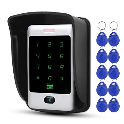 Imagen de NN99 Proximidad Teclado RFID 125 KHz Control de acceso Cubierta impermeable para cerraduras puertas Sistema seguridad residencial 8000 usuarios Wiegand 26/34