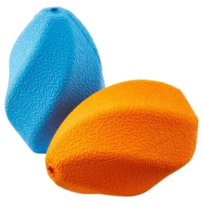 Imagen de Amazon Basics Juguete para perro, dispensador de comida, masticable, juego 2, tamaño medio, Multicolor