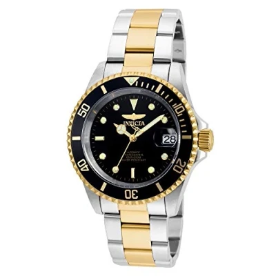 Imagen de Invicta Pro Diver reloj automático para hombre de acero inxidable, Bicolor / Negro, 40 mm