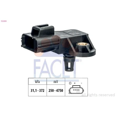 Imagen de Sensor, presión de sobrealimentación FACET 10.3250