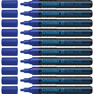 Imagen de SCHNEIDER Marcador Maxx 270, Color azul, 10 Unidades SH127003