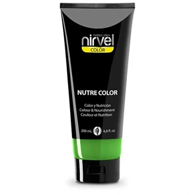 Imagen de Nirvel NUTRE COLOR FLUOR Menta 200 mL Mascarilla Profesional Coloración temporal Nutrición y brillo