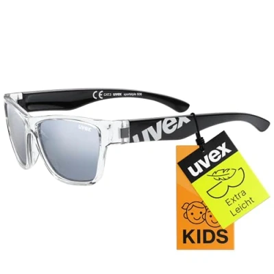 Imagen de uvex sportstyle 508, gafas deportivas infantiles, de espejo, incl. cinta, black clear, one size