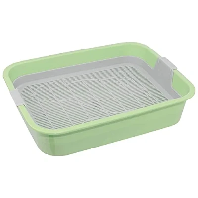 Imagen de 4BIG.Fun Primer Aseo para Gatos y niños Bandeja de Inodoro con Filtro Limpieza sin Arena Disponible en Verde o Gris