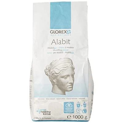Imagen de Glorex, Alabit de modelar, blanco, 7 x 10 22 cm