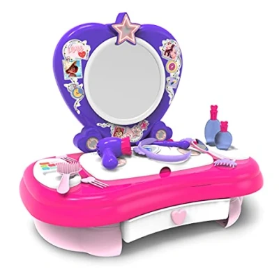 Imagen de Chicos Beauty Desk, Tocador Infatil de sobremesa, Incluye 12 Accesorios, A Partir 36 Meses, 87300, Rosa, 670 x 390 560 mm