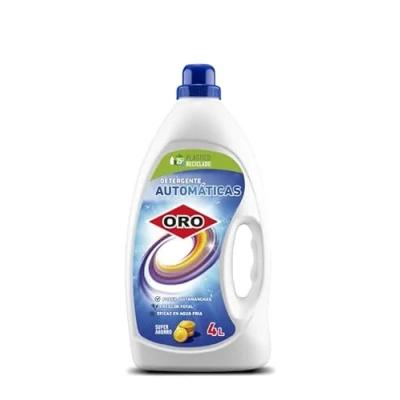 Imagen de ORO Detergente Líquido para Automáticas Poder de Limpieza Superior con Blanqueantes Ópticos Fresca Fragancia Todo Tipo Tejidos