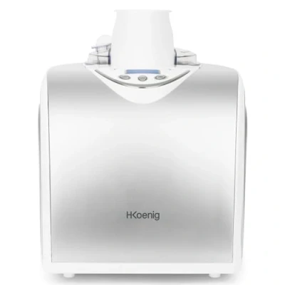 Imagen de H.Koenig Heladera Profesional HF180, Eléctrica 1L, 135 W, Enfriadora &amp; Refrigerador, Preparación Rápida, Compresor Yogur helado, Sorbetes y Helados