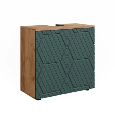 Imagen de Vicco Mueble Lavabo Irma, Roble Dorado/Verde, 60 x 59 cm