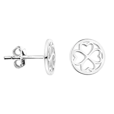 Imagen de SOFIA MILANI Pendientes para Mujeres en Plata de Ley 925 Pendiente Botón Trébol Círculo E1660