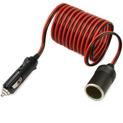 Imagen de OcioDual Cable Mechero Coche de 3 Metros, Accesorios Coche, Extensor Mecheros Enchufe 12V para 12V/24V 15A Conector Encendedor Leds
