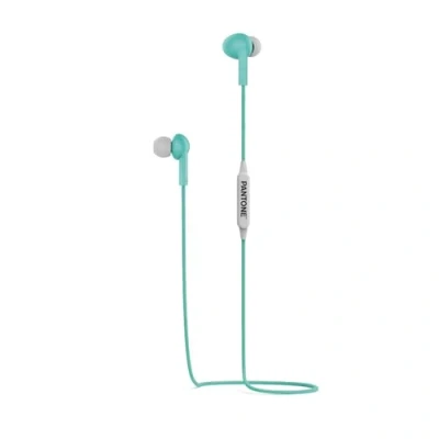 Imagen de Pantone Celly PTWE001L Auriculares, Bluetooth, In Ear, 1,2 m de Longitud, Conector 3,5 mm, Tapas caída, Cian