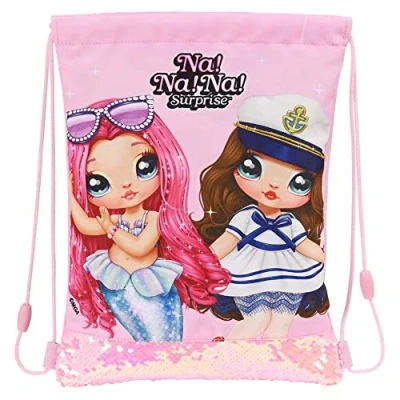 Imagen de Safta S4306383 Saco Plano Junior Nanana Sparkles 26X34X1Cm, Multicolor, Talla única (612264855)