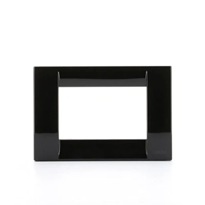 Imagen de Vimar serie idea Placa classica 3 módulo metal negro