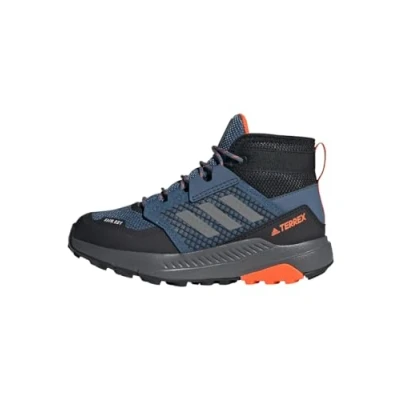 Imagen de adidas Performance Terrex Trailmaker MID R RDY Unisex Zapatillas de senderismo para niños, Talla: 30, Steel/grey three/impact orange