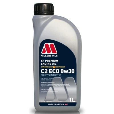 Imagen de Millers Oils Xf Premium C2 ECO 0W 30 1L Aceite de motor 8045 1 FORD: FOCUS 3, FIESTA 6, C Max 2, PEUGEOT: 206 Hatchback, 207 307 Hatchback