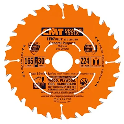 Imagen de CMT Orange Tools 271.165.24M Sierra circular (ultra itk) 165x1.5x30 z 24