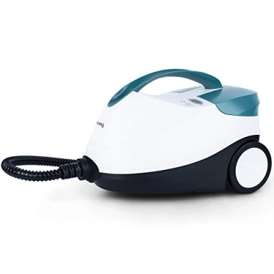 Imagen de H.Koenig Limpiador a Vapor 4 barras NV6400, Autonomía 45min, Listo en 8min, 1,5L, Potente 2000W, Compacto, Multifunción, suelo, muebles, coche, Accesorios + 2 cepillos nylon/acero inoxidable