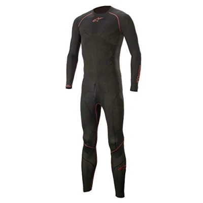Imagen de Alpinestars Ride Tech Lite Ropa interior funcional para hombre y mujer, transpirable, resistente, color negro/rojo, XL XXL