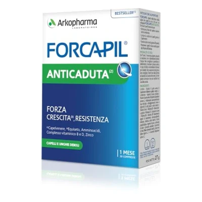 Imagen de Arkopharma Forcapil Anticaduta Integratore per Capelli e Unghie, 30 Compresse