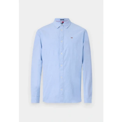 Imagen de Tommy Jeans Tjm Slim Stretch Oxford Shirt Dm0dm09594 Camisa de manga larga, Azul (Perfume Blue), XL Hombre