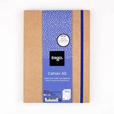 Imagen de DRAEGER PARIS 1886 D.I.Y with Toga SU107 Agenda Bullet Journal, Cuaderno Kraft, 15,5 x 21,5 1,5 cm