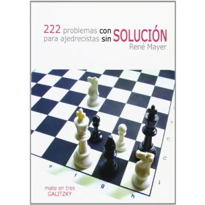 Imagen de 222 problemas con solución para ajedrecistas sin