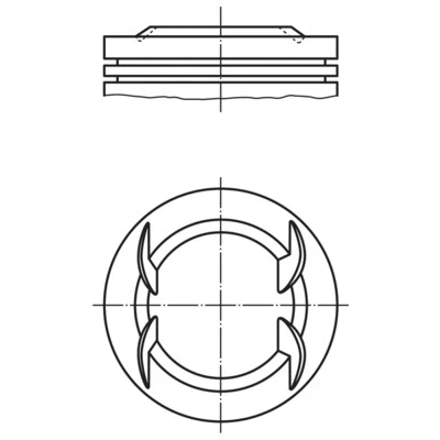 Imagen de Pistón MAHLE ORIGINAL 011 PI 00111 000