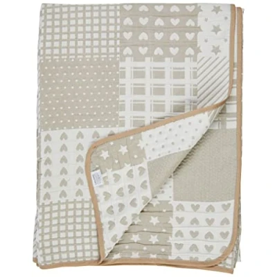 Imagen de VIALMAN Colcha Bouti Ligera Sofia 21 para Cama Individual de 105 cm Tamaño 200 x 270 cm, Color Beig