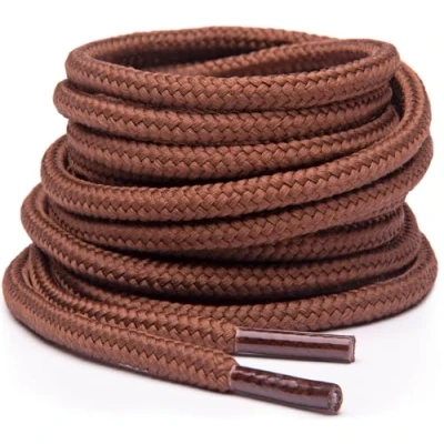 Imagen de Miscly Cordones Redondos para Botas Resistentes y Duraderos, de Trabajo Calzado Senderismo (Marrón, 137 cm)