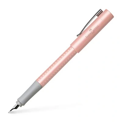 Imagen de Faber Castell 140985 Grip Pearl Edition Pluma estilográfica, plumín M, color rosa