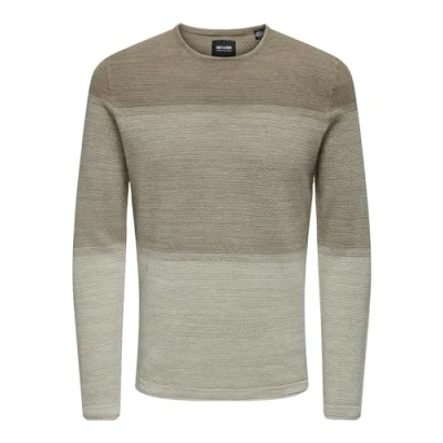 Imagen de ONLY &amp; SONS Onspanter Reg 12 Struc Crew Knit Noos Jersey de Punto, Chinchilla 1, XS para Hombre