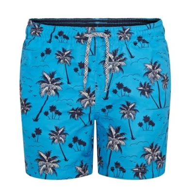 Imagen de RIPT Performance Niño Essentials Pantalones Cortos de baño Secado rápido con protección Solar UV 50, Palmera Azul, 5 6 Años