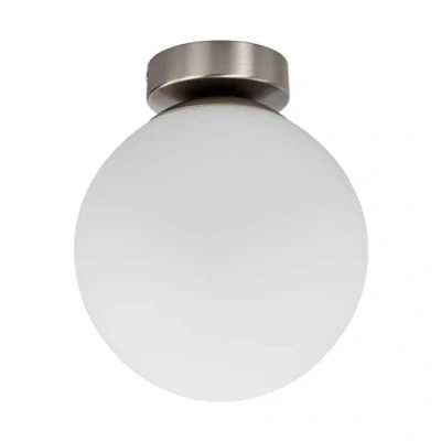 Imagen de lámpara de techo &#039;Lennie&#039; (Moderno) en Blanco hecho Vidrio e.o. para Cuarto baño (1 llama, E27) Lindby baño, techo,