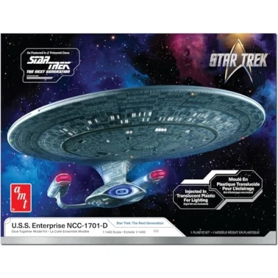 Imagen de AMT Star Trek: The Next Generation U.S.S. Enterprise NCC 1701 D Kit de modelo a escala 1:1400